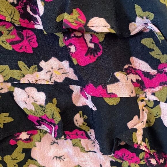 PLENTY BY TRACY REESE DAPPLED ROSES FLOUNCED TIERED MIDI DRESS SMALL NWT NEW - Picture 7 of 9